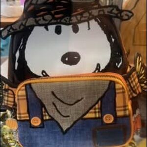 Loungefly Black and Blue Cartoon Backpack NWT